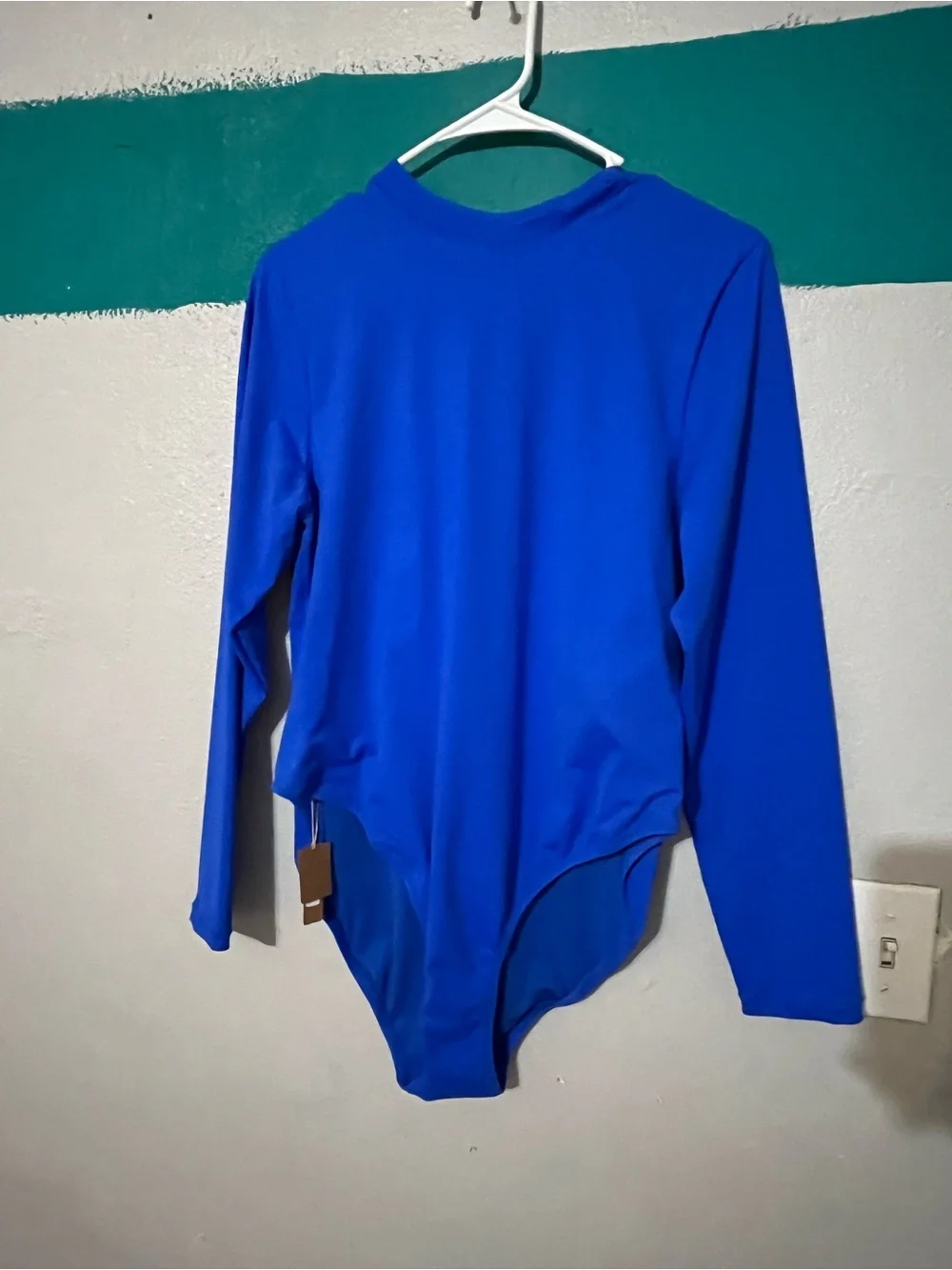 SKIMS Royal Blue Long Sleeve Bodysuit